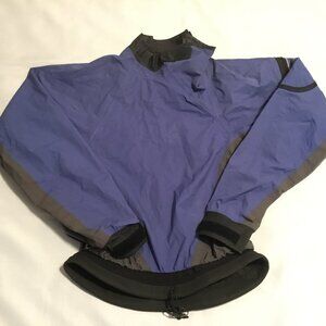 Vintage Kokatat Gore Tex Jacket Women's Blue Small Paddling Kayak Dry Top Jacket